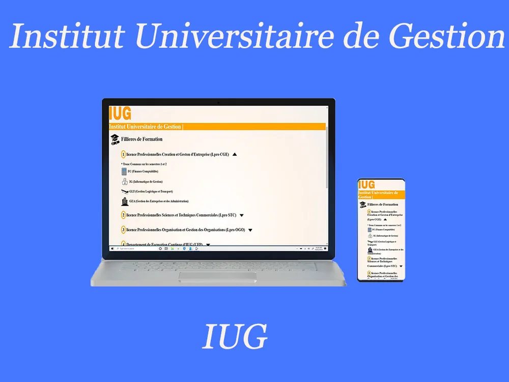 Site de l'Institut Universitaire de Gestion